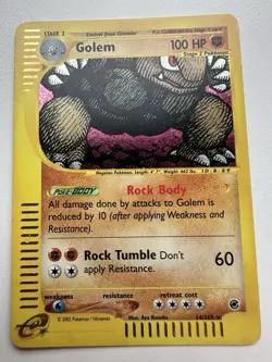 Golem Holo Rare 14/165 Expedition Base Set WOTC Vintage Pokemon - Image 2