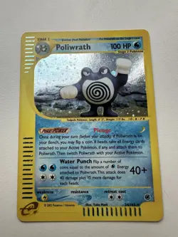 Poliwrath Holo Rare 24/165 Expedition Base Set WOTC Vintage Pokemon - Image 1