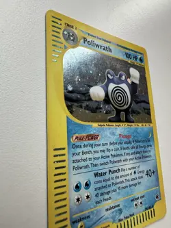 Poliwrath Holo Rare 24/165 Expedition Base Set WOTC Vintage Pokemon - Image 2