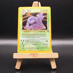 1999 Pokemon Vintage WOTC • Muk • 13/62 • Fossil Unlimited • Holo • Rare • LP - Image 1