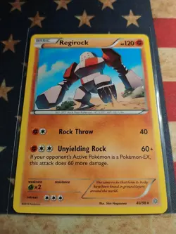 Pokemon XY Ancient Origins Regirock 40/98 Non Holo Rare NM - Image 1
