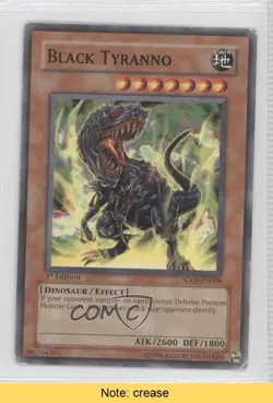 Black Tyranno 1st Ed. YuGiOh Dinosaur's Rage Structure Deck #SD09-EN008 READ 0b5 - Image 1