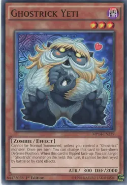 Yugioh Ghostrick Yeti MP14-EN239 Common 1st Edition NM x3 Play Set - Image 1
