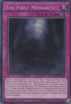 Yugioh The First Monarch MP14-EN243 Secret Rare 1st Edition NM - Image 1