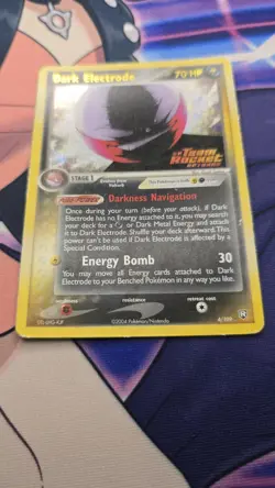 Dark Electrode (4/109) EX Team Rocket Returns Reverse Holo Pokemon Card LP - Image 2