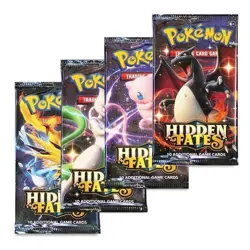 (1 Pack) Pokemon Card Game TCG Sun & Moon Hidden Fates Booster Pack NEW SEALED - Image 1
