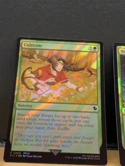 Mtg FIC Final Fantasy - Cultivate -NM SURGE FOIL - Image 1
