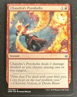 2019 Magic The Gathering MTG War Of The Spark Chandra’s Pyrohelix 120/264 VG O/C - Image 1