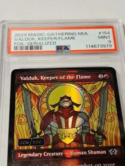 Magic MTG - Valduk, Keeper Of The Flame MUL #154 Serial 206/500 PSA 9 Multiverse - Image 3