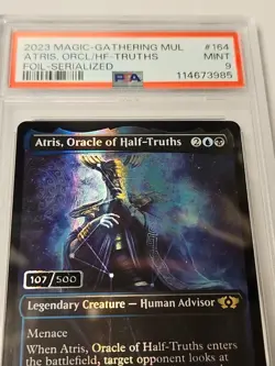 Magic MTG - Atris, Oracle Of Half-Truths MUL #164 Serial 107/500 PSA 9... - Image 3