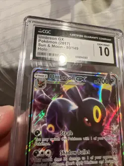CGC 10 Umbreon GX 80/149 Sun & Moon Base 2017 Pokemon TCG - Image 4