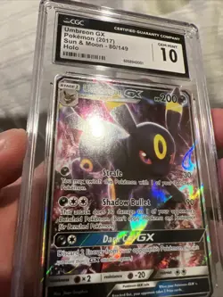 CGC 10 Umbreon GX 80/149 Sun & Moon Base 2017 Pokemon TCG - Image 5