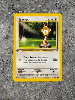 Pokemon TCG Cards 1st Edition Sentret 71/111 Neo Genesis NM - Image 1