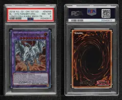 Blue-Eyes Twin Burst Dragon 1st Ed. YuGiOh Legendary Collection Kaiba PSA 8 z3i - Image 3