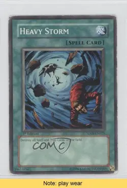 Heavy Storm 1st Ed. YuGiOh Dinosaur's Rage Structure Deck #SD09-EN025 READ 0b2 - Image 1