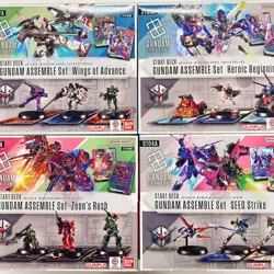 Gundam Card Game Japanese Start Deck Assemble Set of 4 ST01A ST02A ST03A ST04A - Image 1