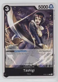 2022 One Piece Card Game: Paramount War OP02 L Tashigi #OP02-105 0it8 - Image 1