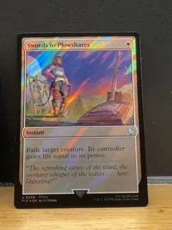 Mtg FIC Final Fantasy - Swords to Plowshares -NM SURGE FOIL - Image 1