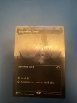 Phyrexian Tower (Borderless) FOIL MTG Modern Horizons 3 Mythic 355 NM - Image 1