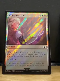 Mtg FIC Final Fantasy - White Auracite -NM SURGE FOIL - Image 1