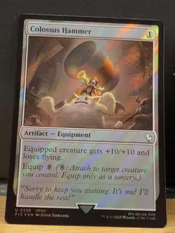 Mtg FIC Final Fantasy - Colossus Hammer -NM SURGE FOIL - Image 1