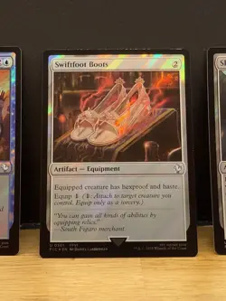 Mtg FIC Final Fantasy - Swiftfoot Boots -NM SURGE FOIL - Image 1
