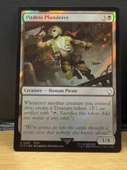 Mtg FIC Final Fantasy - Pitiless Plunderer -NM SURGE FOIL - Image 1