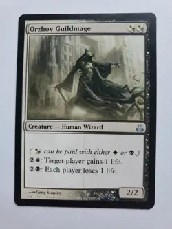 MTG Magic The Gathering Card Orzhov Guildmage Creature Human Wizard White Black - Image 1