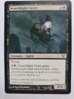 MTG Magic The Gathering Card Searchlight Geist Creature Spirit Black Avacyn Rest - Image 1