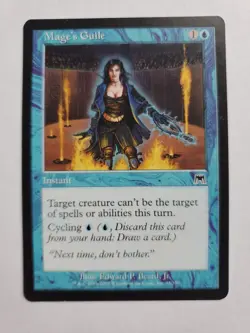 MTG Magic The Gathering Card Mage's Guile Instant Blue Onslaught - Image 1