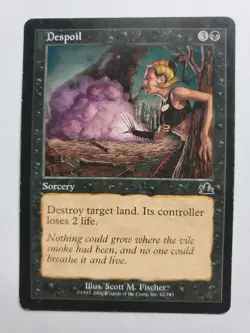 MTG Magic The Gathering Card Despoil Sorcery Black Prophecy - Image 1