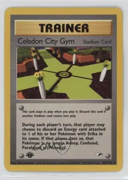 Celadon City Gym 1st Ed. Pokemon Heroes #107 2000 15fy - Image 1