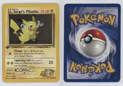 Lt Surge's Pikachu 1st Ed. Pokemon Gym Heroes #81 2000 15fy - Image 3
