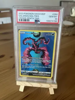 PSA 10 Galarian Moltres SWSH284 Promo Crown Zenith Holo Pokemon Card GEM MINT - Image 1