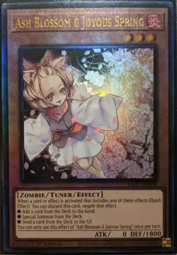 YuGiOh Ash Blossom & Joyous Spring Ultimate Rare 1st Edition RA01-EN008 - Image 1