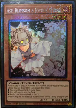 YuGiOh Ash Blossom & Joyous Spring Collector's Rare 1st Edition RA01-EN008 - Image 1