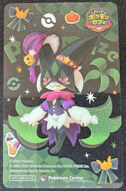 2024 Pokemon Cards Pokemon Center Pokemaze Meowscarada Halloween Clear Card - Image 1