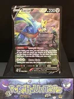 Pokemon Card Zacian V TG21/TG30 Ultra Rare Astral Radiance Played - Image 1