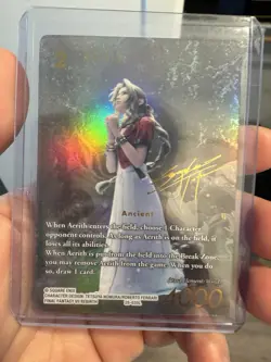 Final Fantasy TCG Aerith Card 25-035L Full Art Signature Tears of the Planet - Image 1
