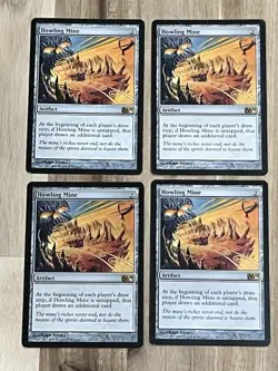 Awesome Magic The Gathering MTG Card M10 Howling Mine X4 212/249 LP - Image 1