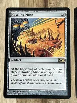Awesome Magic The Gathering MTG Card M10 Howling Mine X4 212/249 LP - Image 2