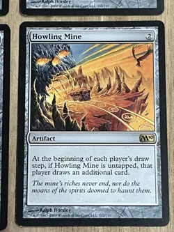 Awesome Magic The Gathering MTG Card M10 Howling Mine X4 212/249 LP - Image 5