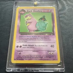 Pokemon Dark Slowbro 29/82 Non Holo Rare Stage 1 Rocket Set Card NM Hard Cased - Image 1