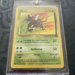 Pokemon Pinsir Jungle Card 25/64 Regular 1999-2000 Wizards Base Set NM Hard Case - Image 1
