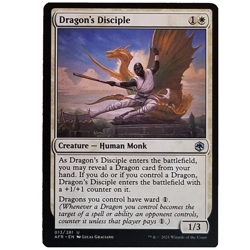 x4 Dragon's Disciple AFR MTG M/NM Playset Uncommon White Creature Human Monk TCG - Image 1