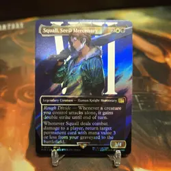 Squall, SeeD Mercenary (Borderless) (Surge Foil) Final Fantasy Mtg - Image 1