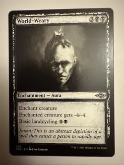 World-Weary (Showcase) #348 (NM) Modern Horizons 2 MH2 Magic MTG - Image 1
