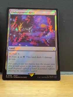 Mtg FIC Final Fantasy - Underground River -NM SURGE FOIL - Image 1