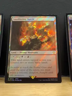 Mtg FIC Final Fantasy - Smoldering Marsh -NM SURGE FOIL - Image 1