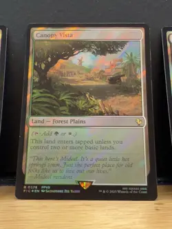 Mtg FIC Final Fantasy - Canopy Vista -NM SURGE FOIL - Image 1